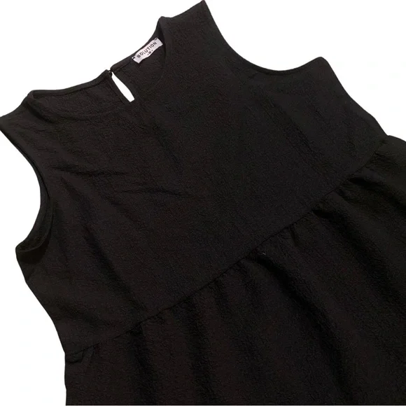 Black lightweight midi dress - Picture 3 of 3
